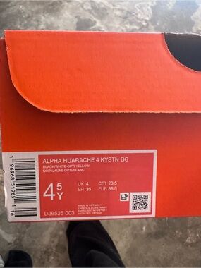 Nike Alpha Huarache 4 Kystn BG - Black, White, Opti Yellow